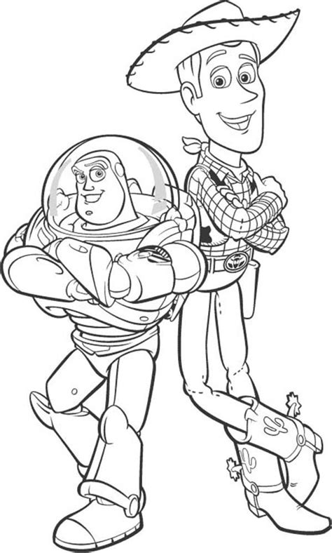 Buzz And Woody Printable Coloring Pages